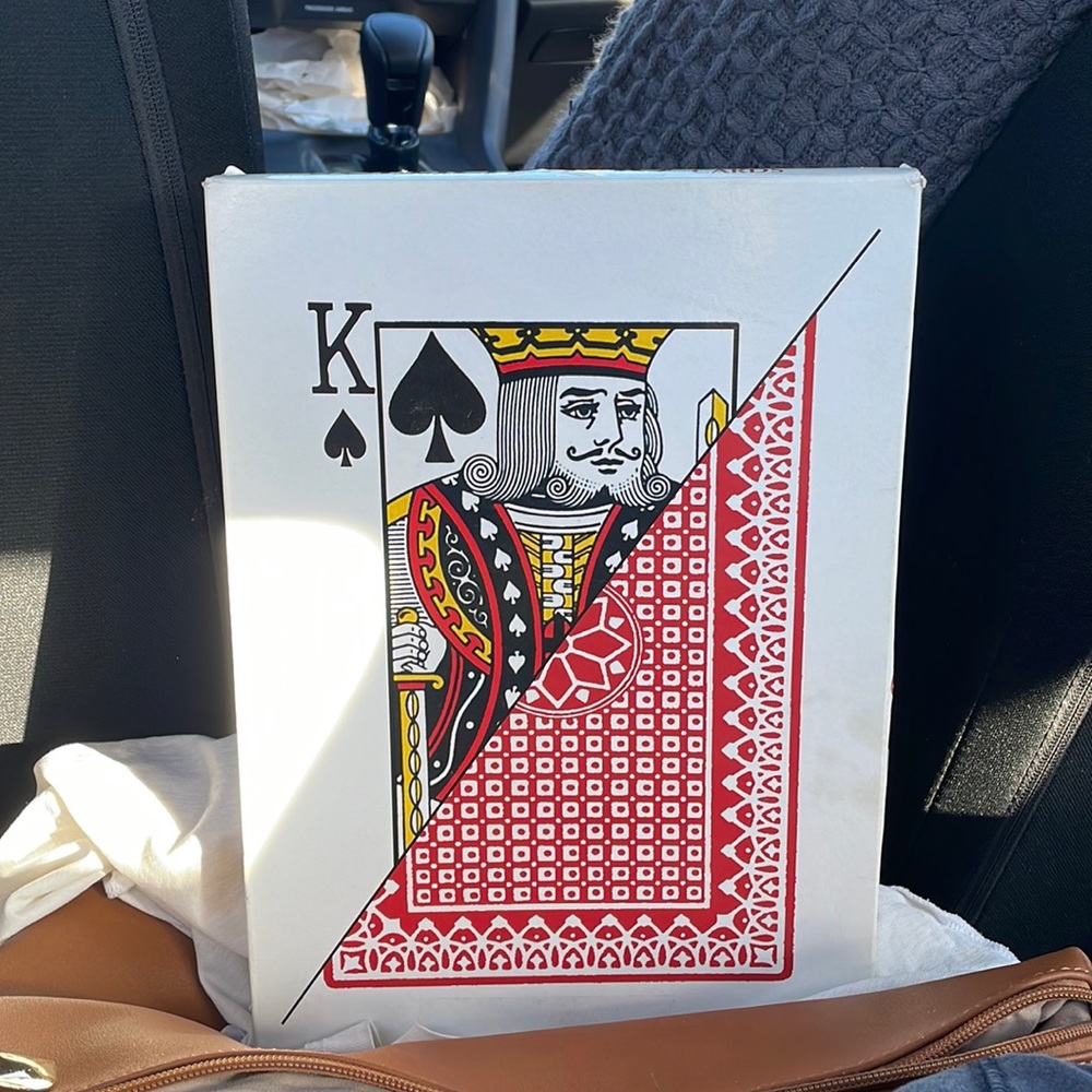 SUPER JUMBO PLAYING CARDS NWT